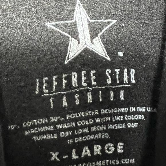 Jeffrey Stars Cosmetics Black Purple Hoodie Size XL - Picture 6 of 6